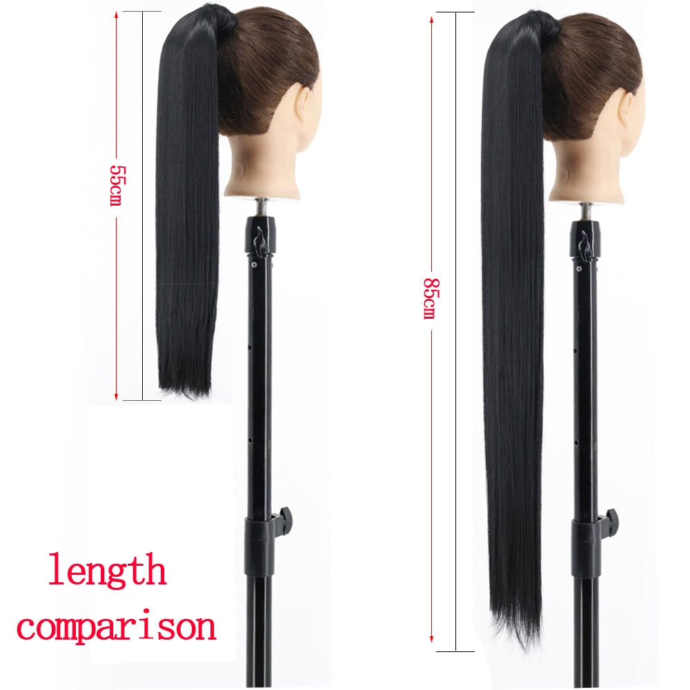 LISI GIRL Synthetic Hair 22''34'' Long Straight Ponytail Clip