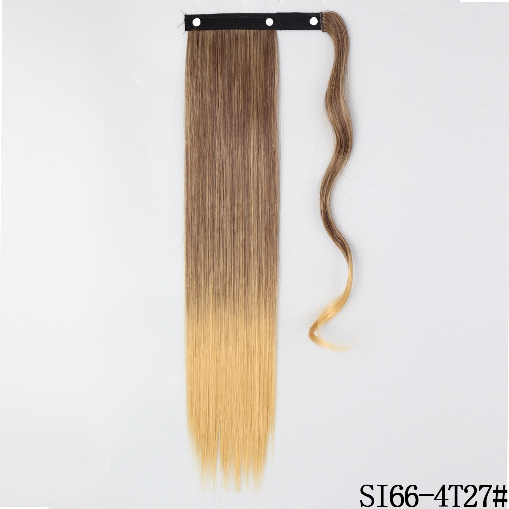 LISI GIRL Synthetic Hair 22''34'' Long Straight Ponytail Clip