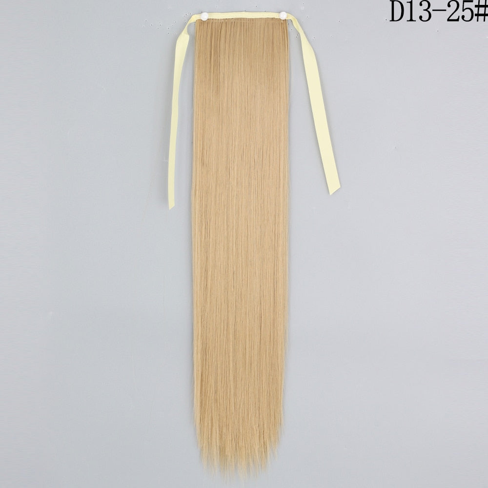 LISI GIRL Synthetic Hair 22''34'' Long Straight Ponytail Clip