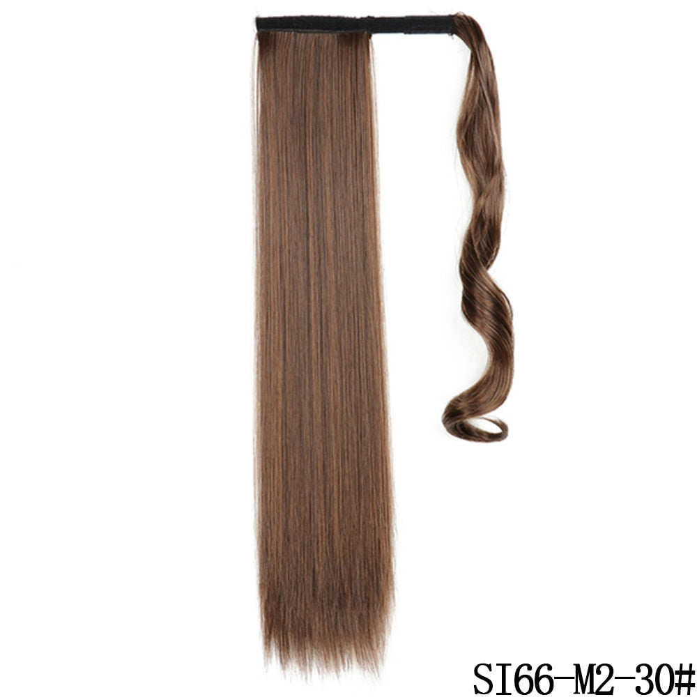 LISI GIRL Synthetic Hair 22''34'' Long Straight Ponytail Clip