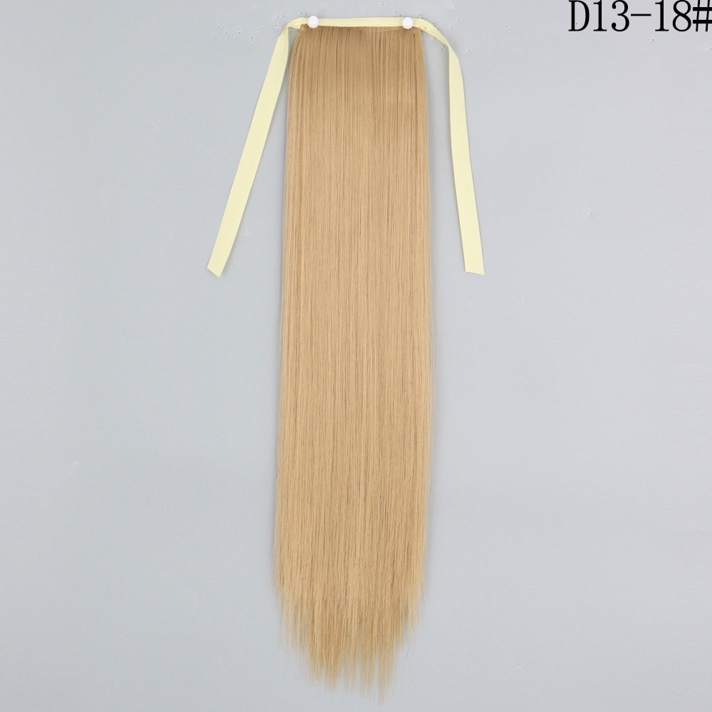 LISI GIRL Synthetic Hair 22''34'' Long Straight Ponytail Clip