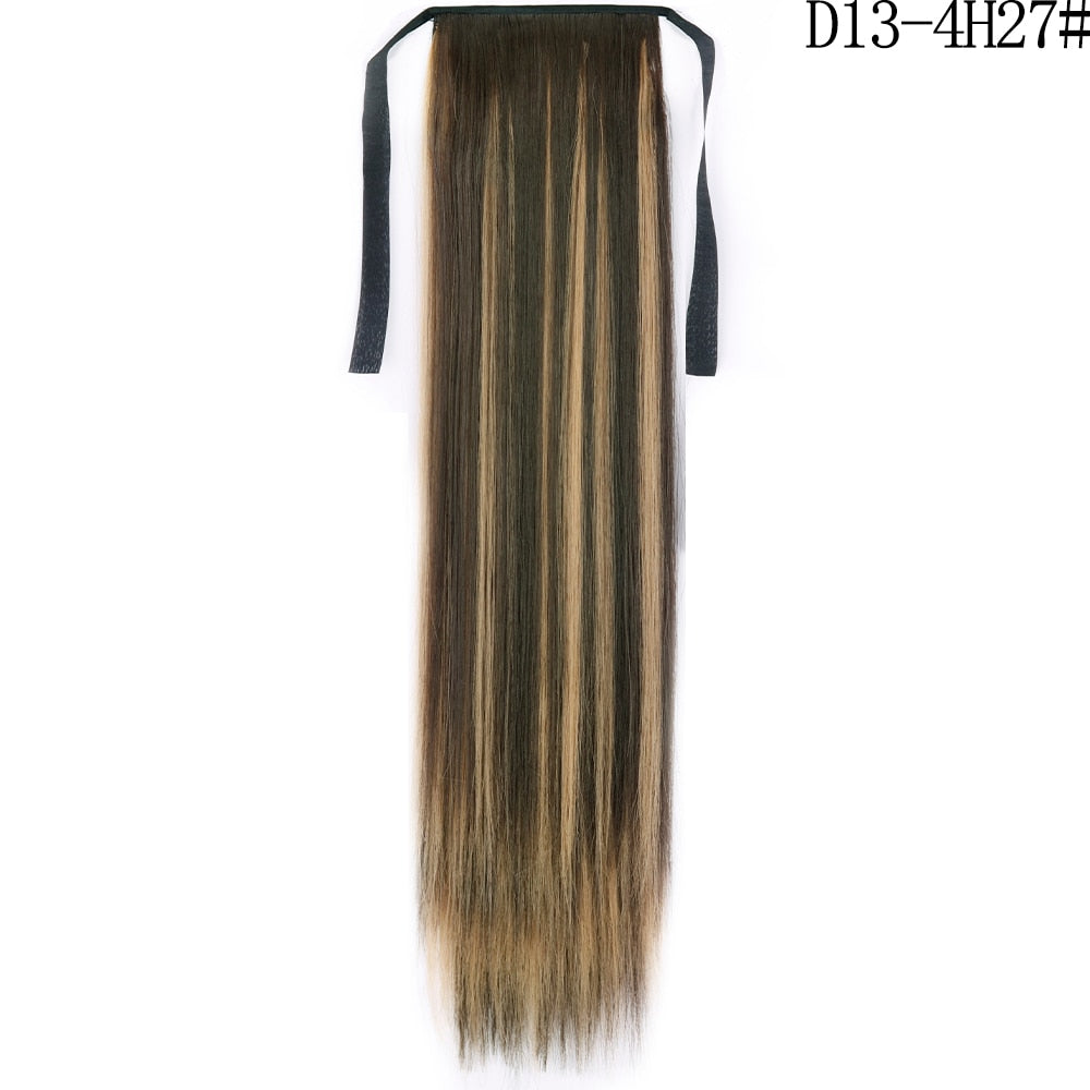 LISI GIRL Synthetic Hair 22''34'' Long Straight Ponytail Clip