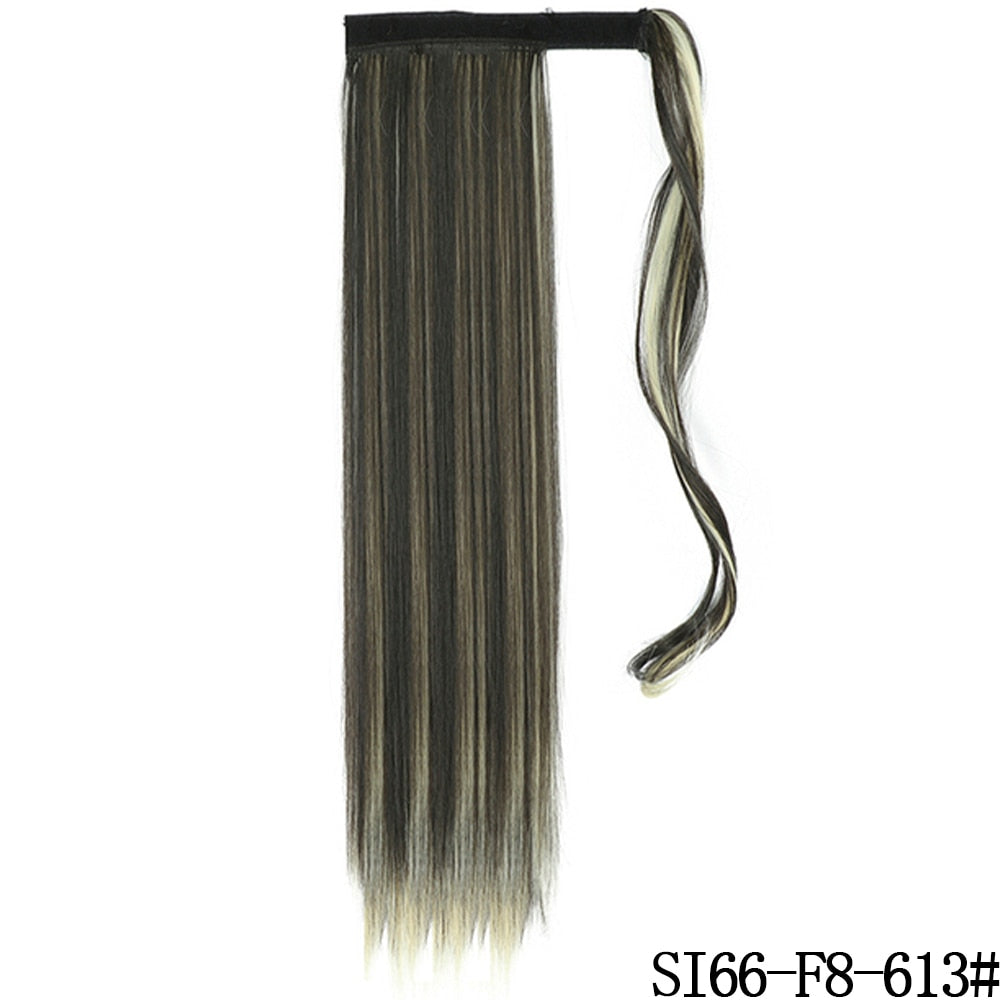 LISI GIRL Synthetic Hair 22''34'' Long Straight Ponytail Clip