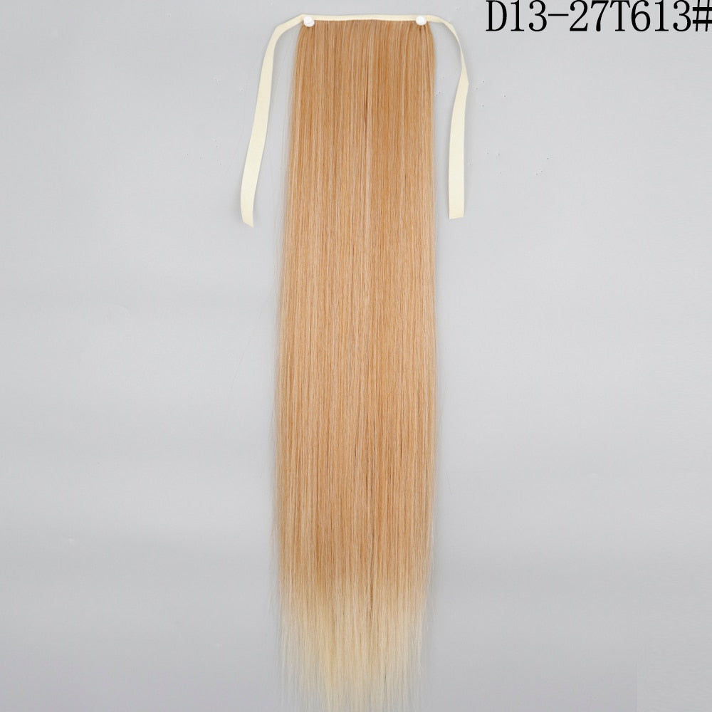 LISI GIRL Synthetic Hair 22''34'' Long Straight Ponytail Clip