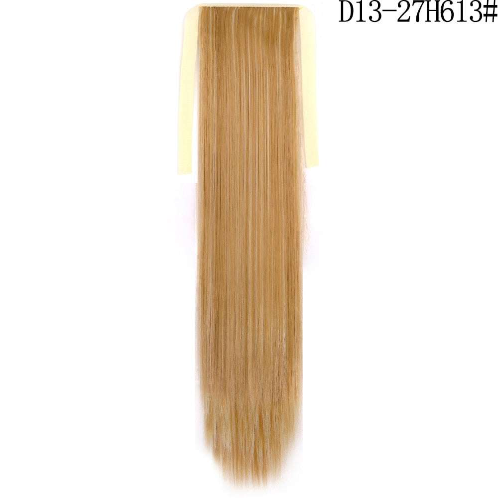 LISI GIRL Synthetic Hair 22''34'' Long Straight Ponytail Clip