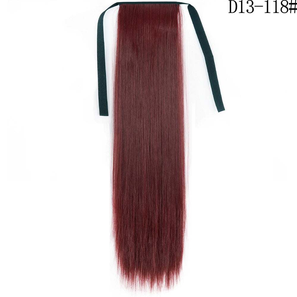 LISI GIRL Synthetic Hair 22''34'' Long Straight Ponytail Clip