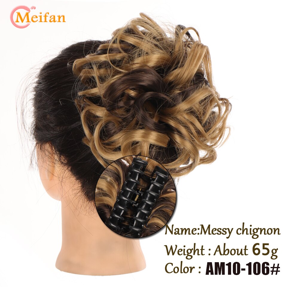 Claw Chignon Hair Bow Little Hair Bun Donut Messy Scrunchies Wrap Around Ponytail