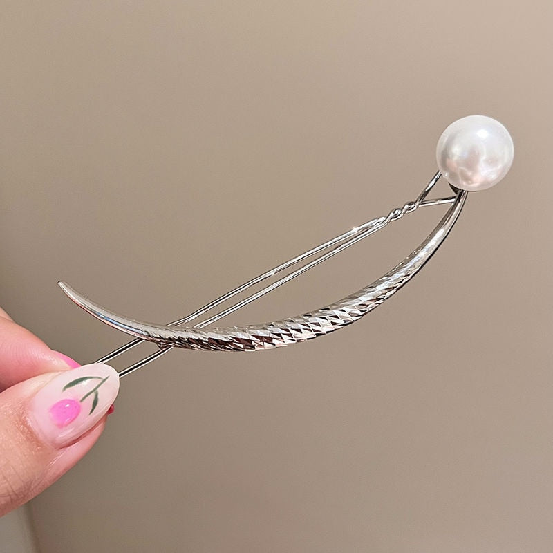 Metal Butterfly Pearl Hair Clips Hairpins Barrettes Hairgrips Headwear