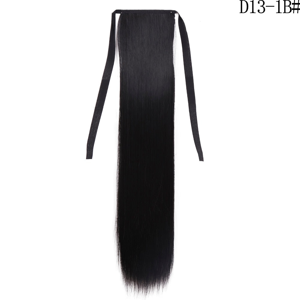 LISI GIRL Synthetic Hair 22''34'' Long Straight Ponytail Clip