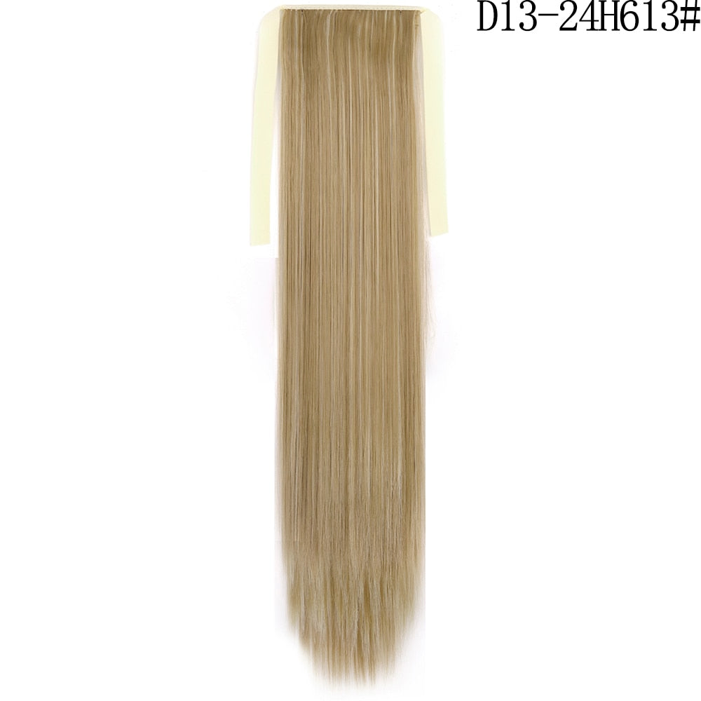 LISI GIRL Synthetic Hair 22''34'' Long Straight Ponytail Clip