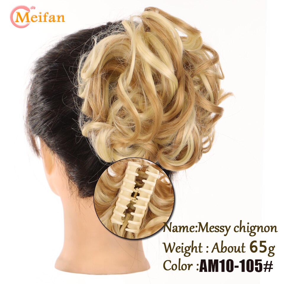 Claw Chignon Hair Bow Little Hair Bun Donut Messy Scrunchies Wrap Around Ponytail
