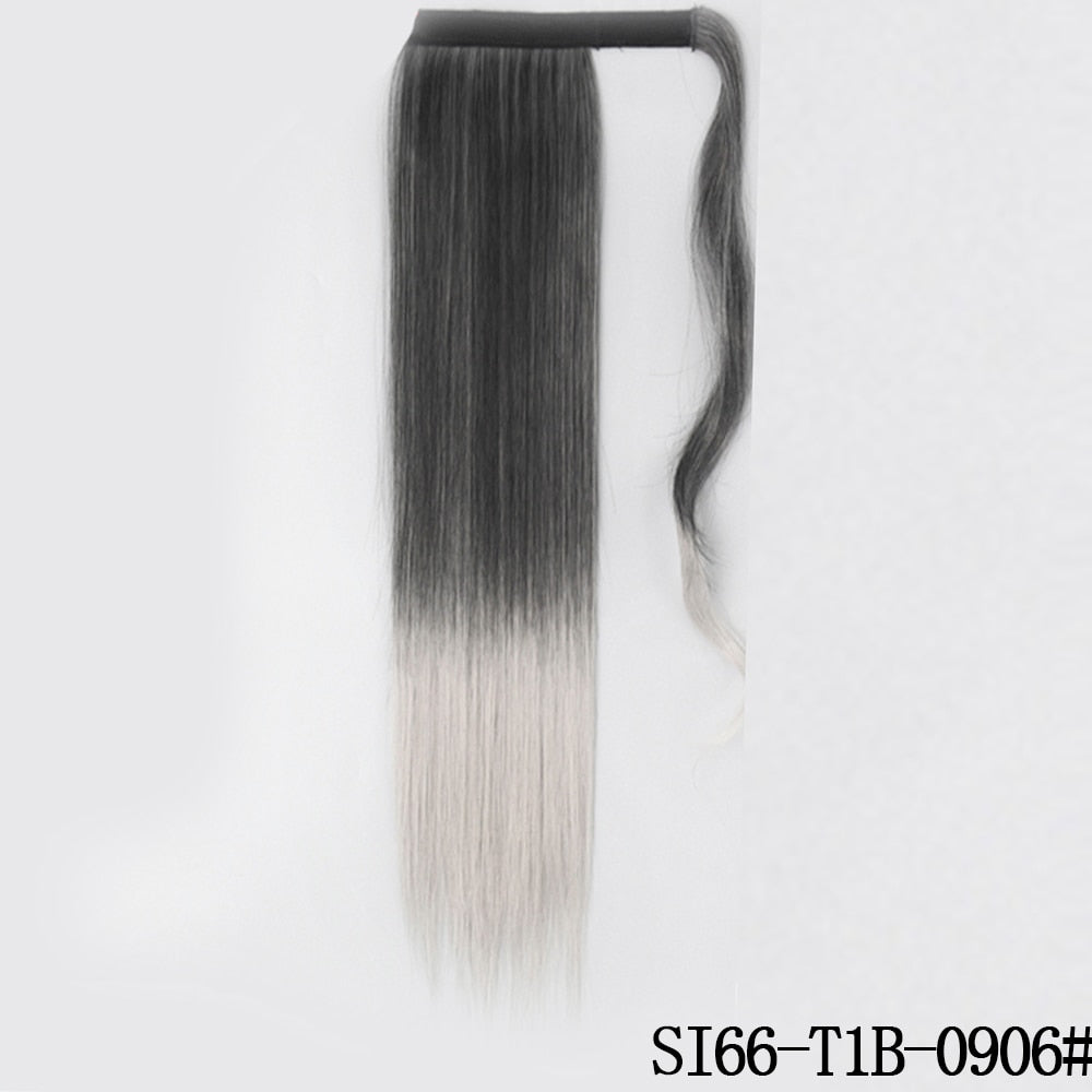 LISI GIRL Synthetic Hair 22''34'' Long Straight Ponytail Clip