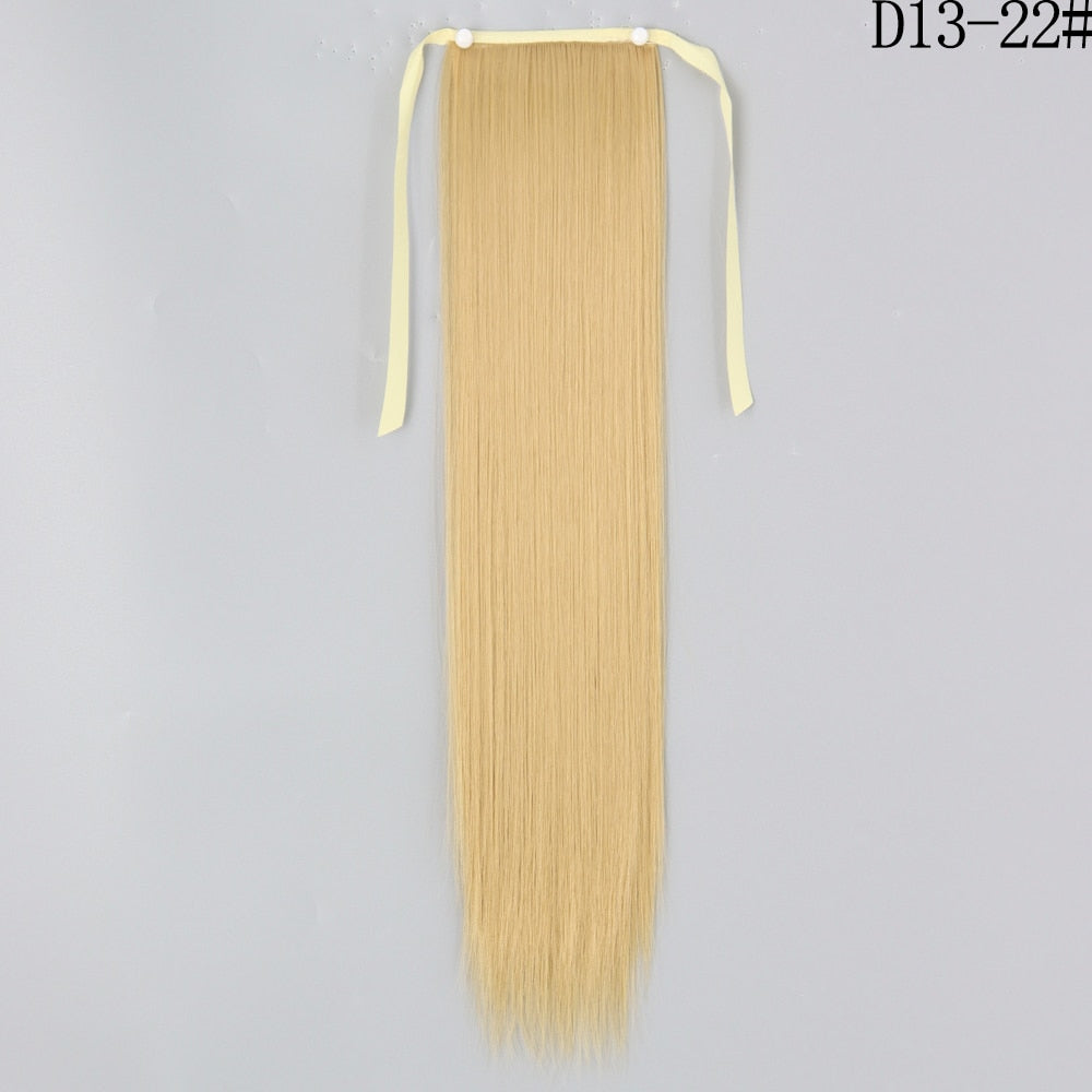 LISI GIRL Synthetic Hair 22''34'' Long Straight Ponytail Clip