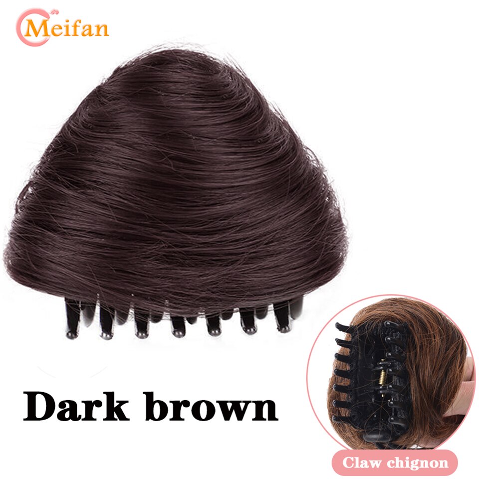 Claw Chignon Hair Bow Little Hair Bun Donut Messy Scrunchies Wrap Around Ponytail
