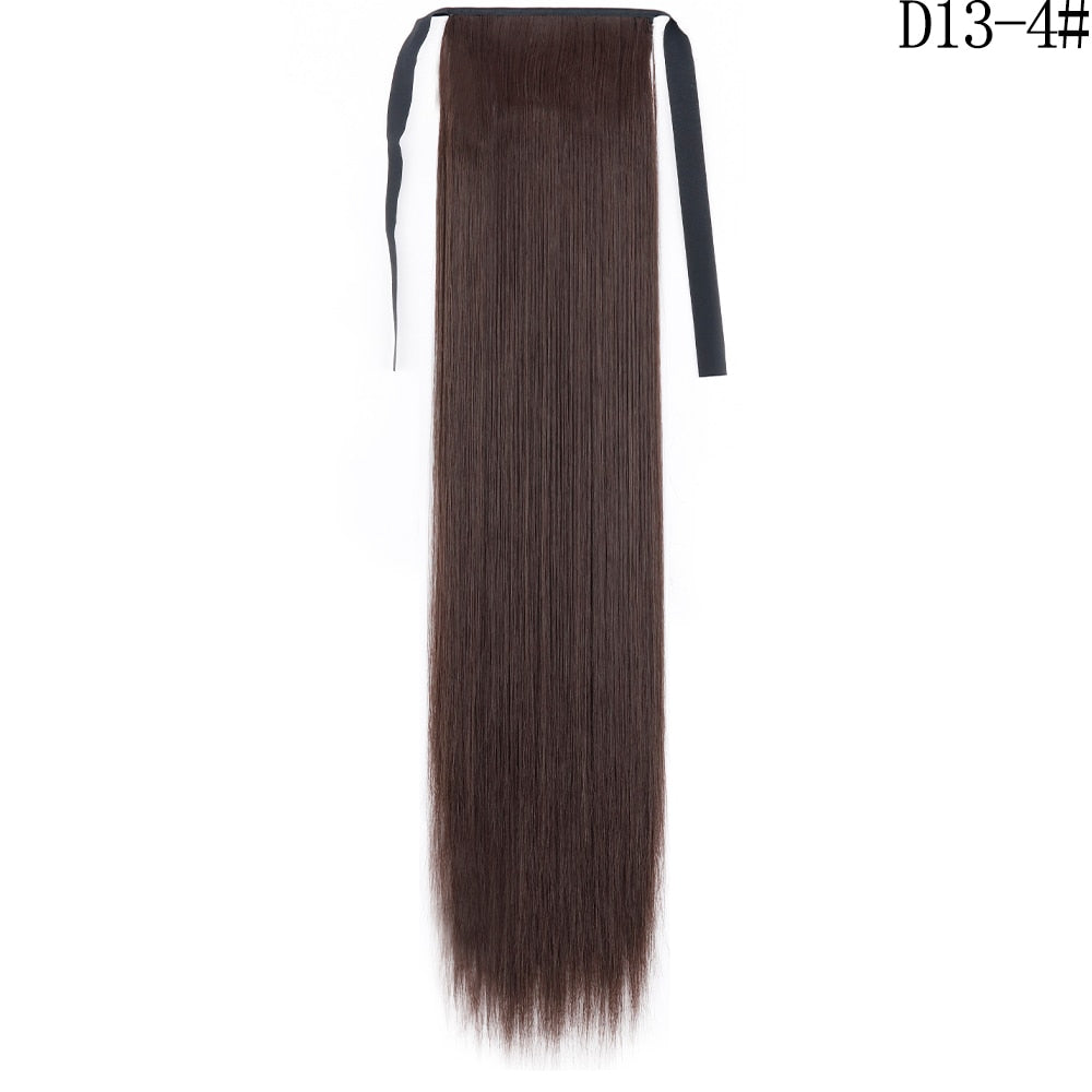 LISI GIRL Synthetic Hair 22''34'' Long Straight Ponytail Clip