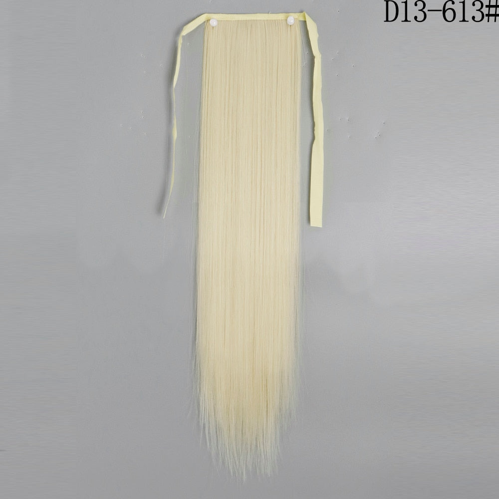 LISI GIRL Synthetic Hair 22''34'' Long Straight Ponytail Clip