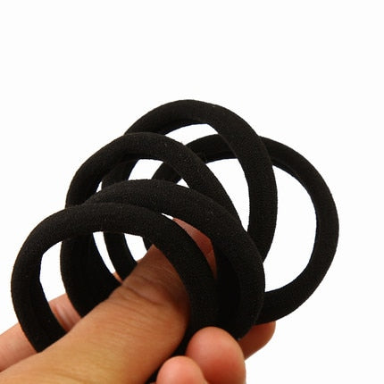 50/100Pcs High Elastic Hair Bands Ties Ponytail Holder Scrunchies