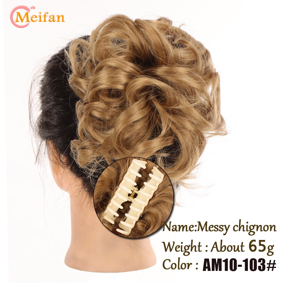 Claw Chignon Hair Bow Little Hair Bun Donut Messy Scrunchies Wrap Around Ponytail