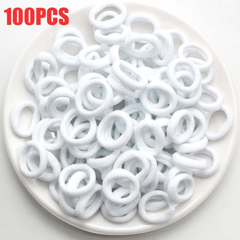 50/100Pcs High Elastic Hair Bands Ties Ponytail Holder Scrunchies