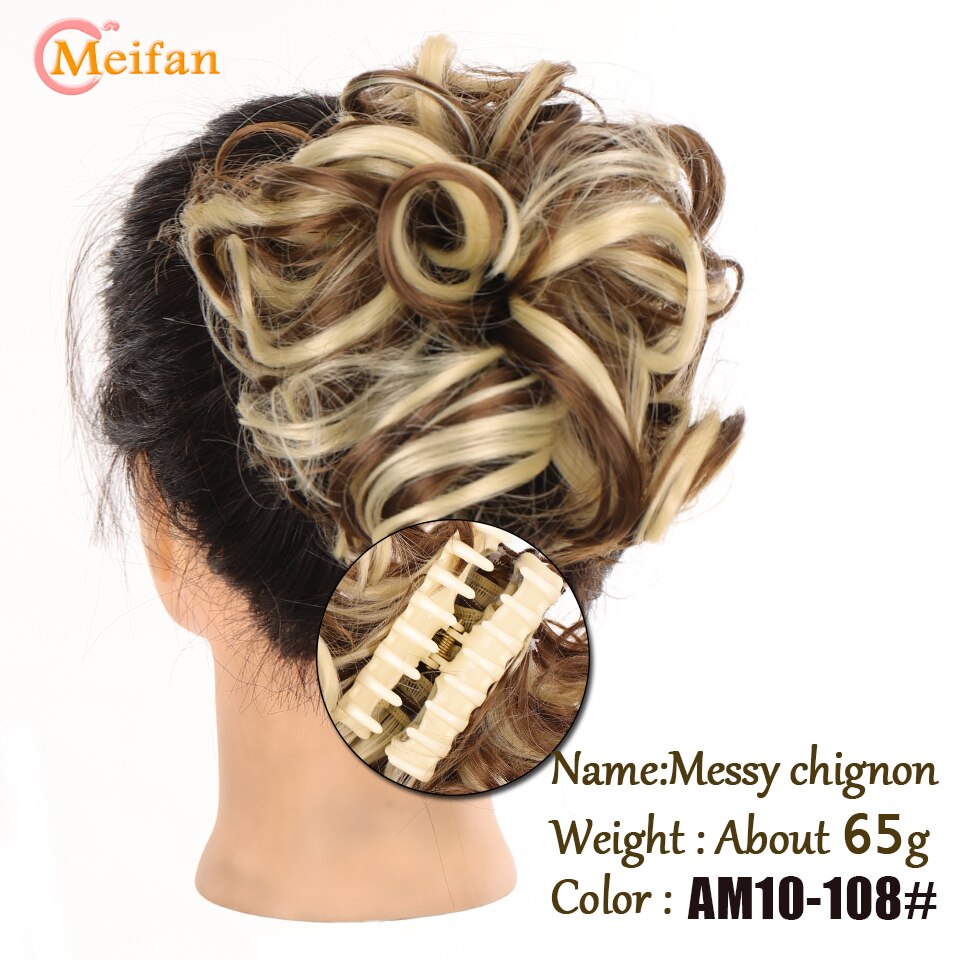 Claw Chignon Hair Bow Little Hair Bun Donut Messy Scrunchies Wrap Around Ponytail