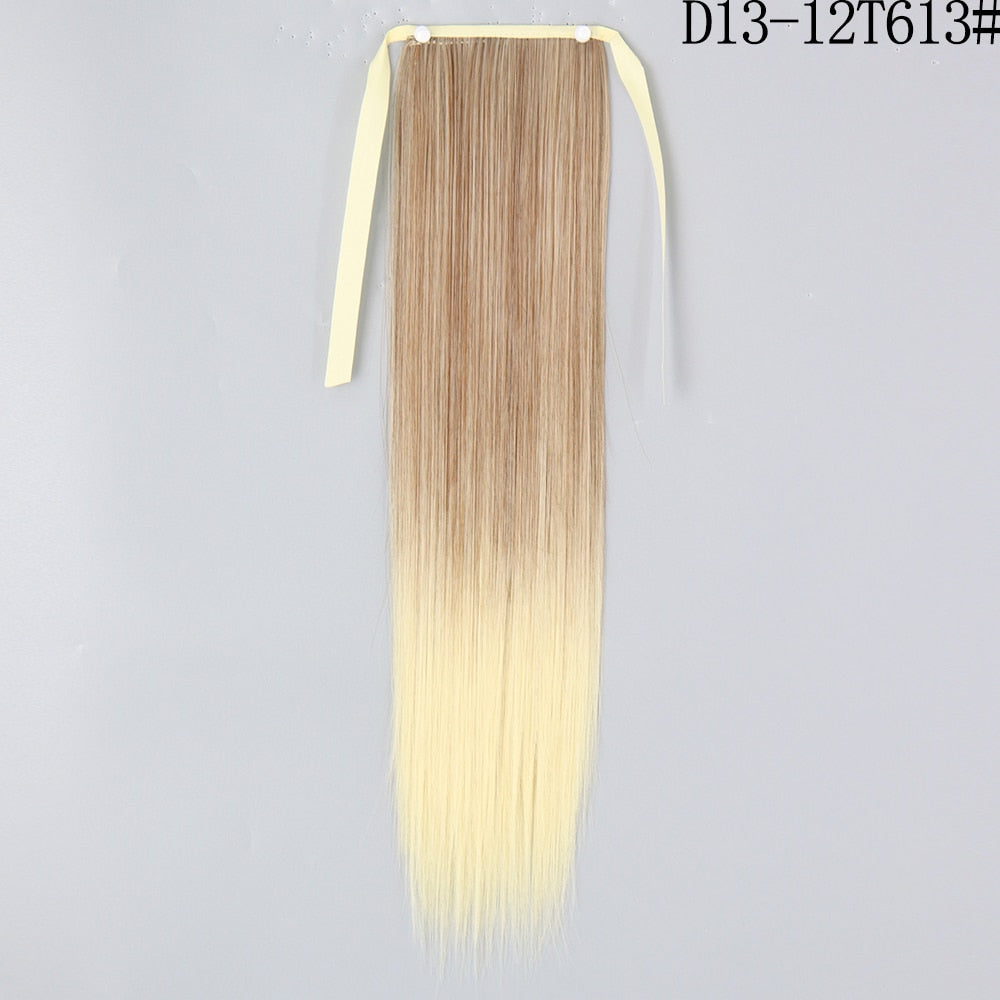 LISI GIRL Synthetic Hair 22''34'' Long Straight Ponytail Clip