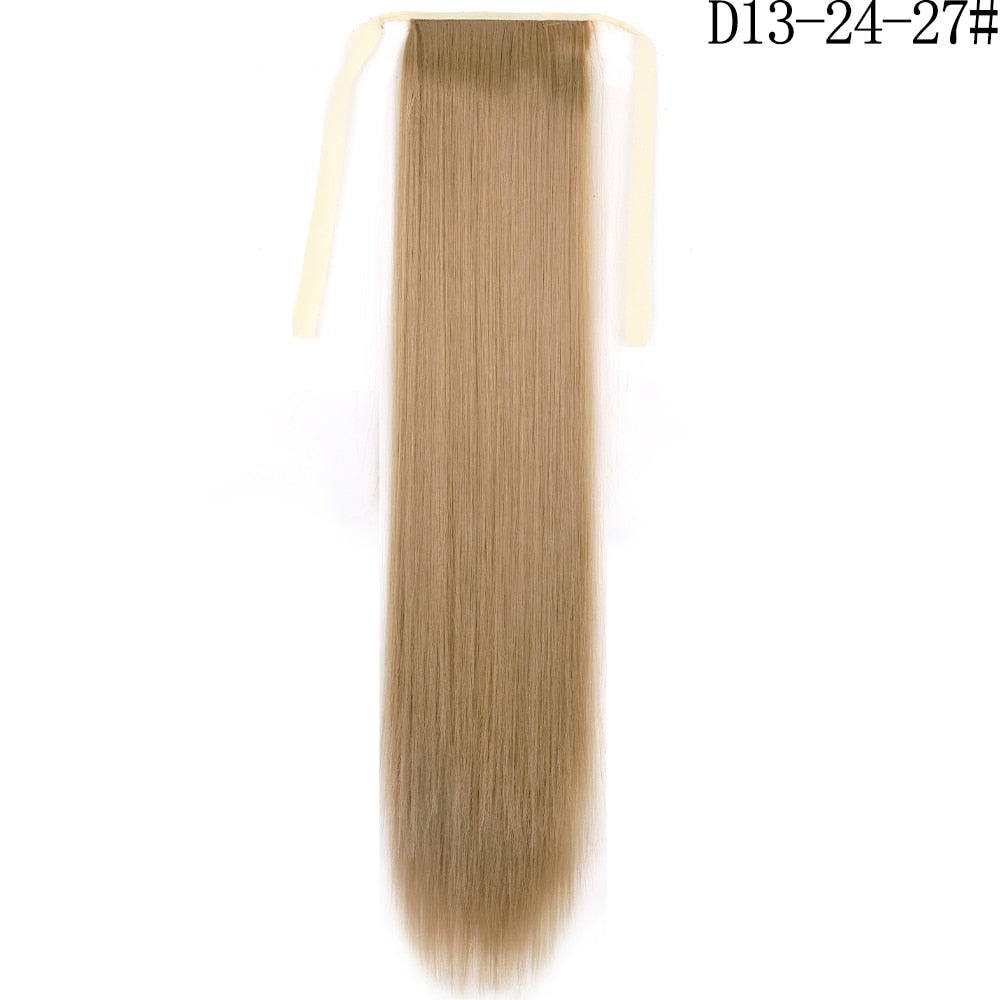 LISI GIRL Synthetic Hair 22''34'' Long Straight Ponytail Clip