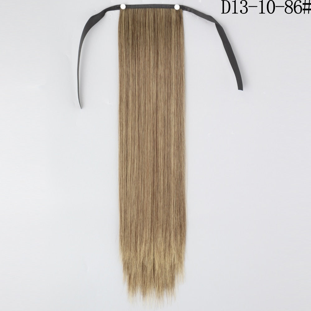 LISI GIRL Synthetic Hair 22''34'' Long Straight Ponytail Clip
