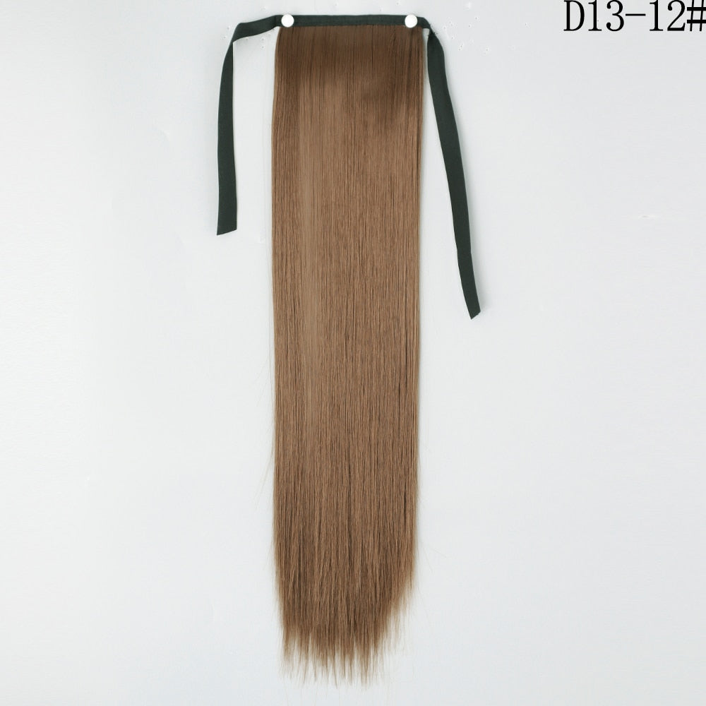 LISI GIRL Synthetic Hair 22''34'' Long Straight Ponytail Clip