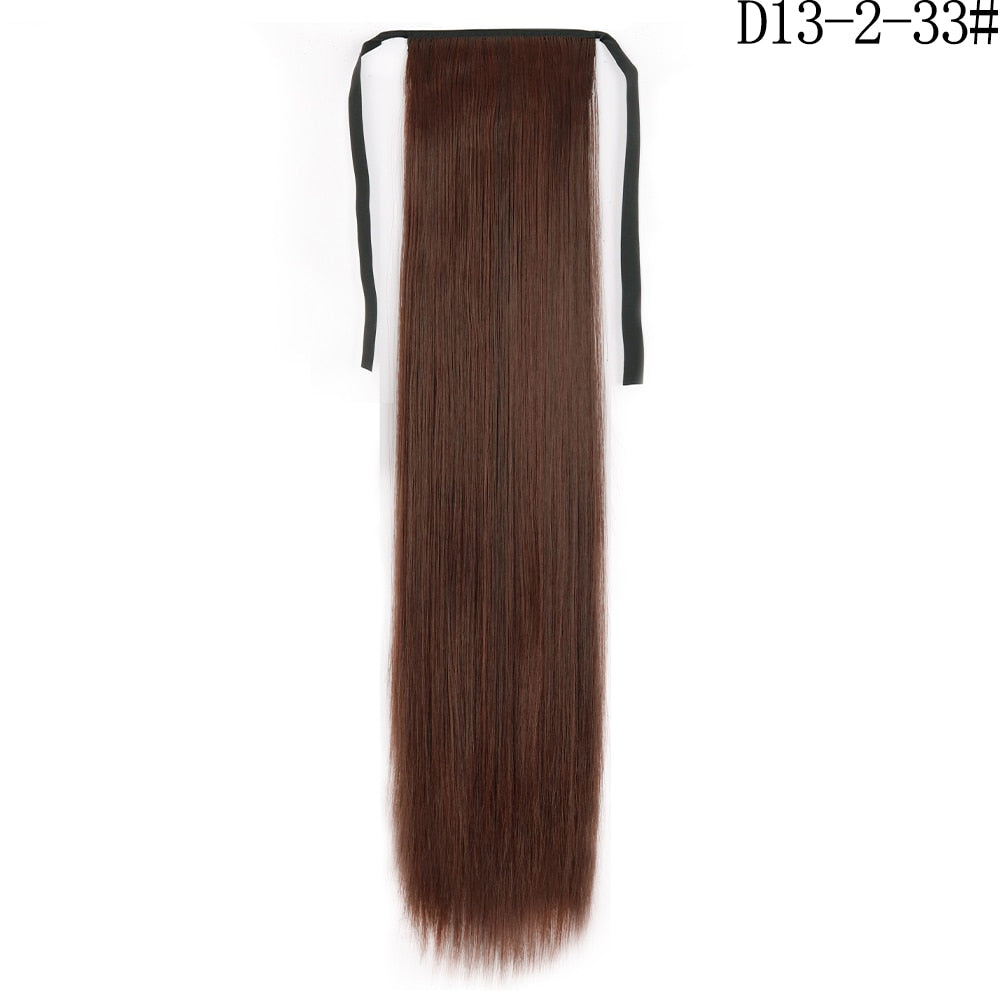 LISI GIRL Synthetic Hair 22''34'' Long Straight Ponytail Clip