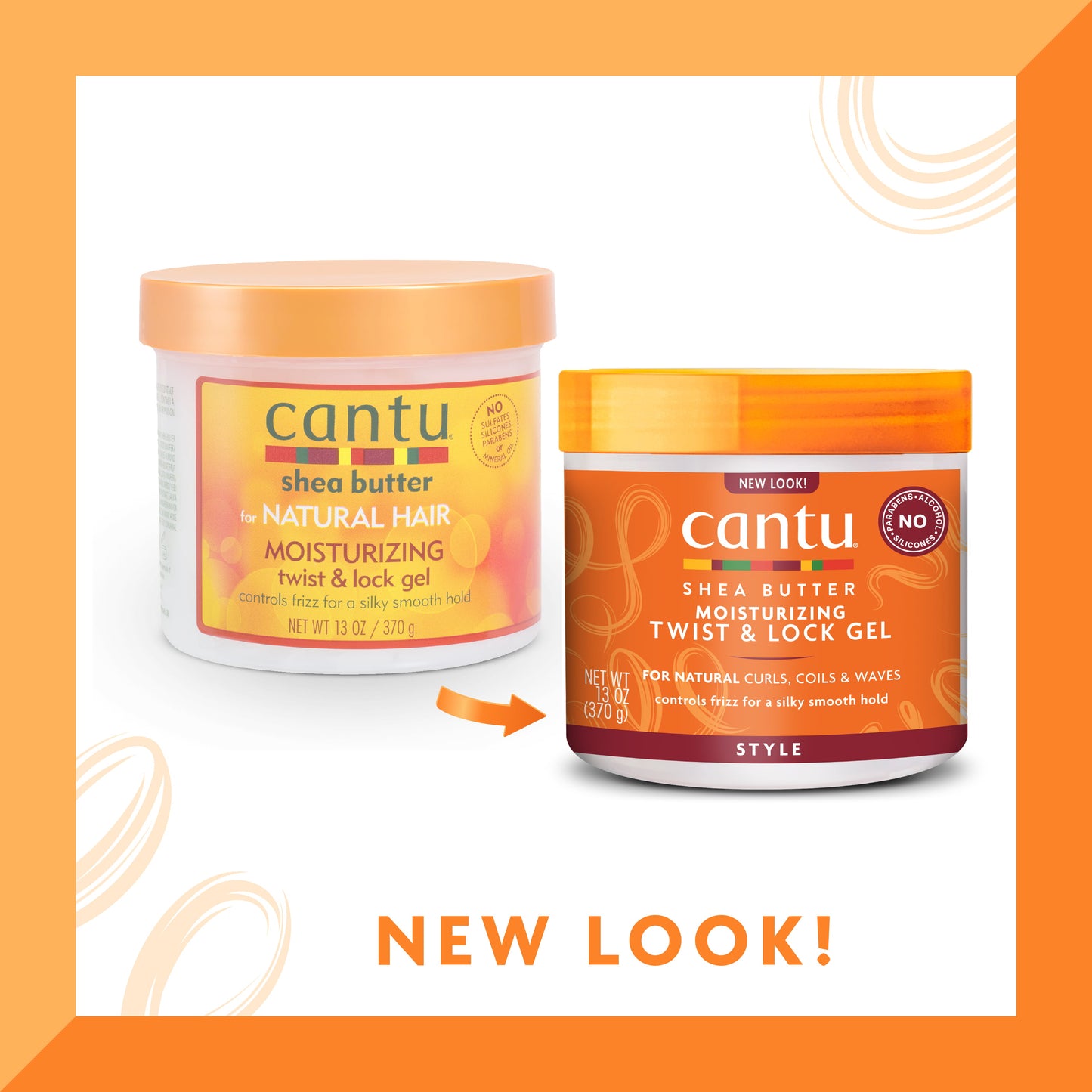 Cantu Moisturizing Twist & Lock Gel with Shea Butter 13 fl oz