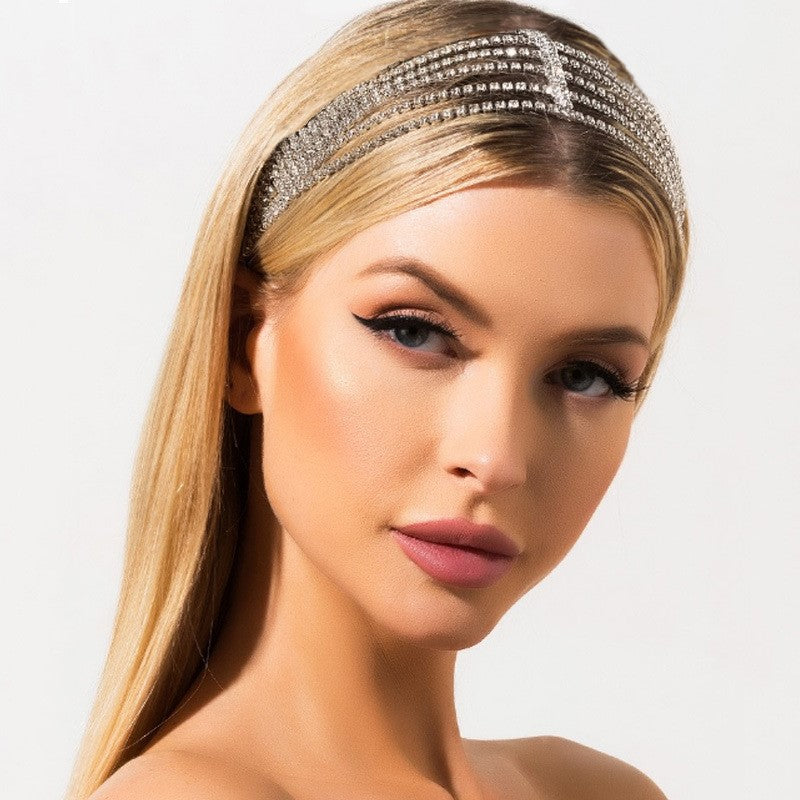 Diamond Rhinestone Elastic Headband