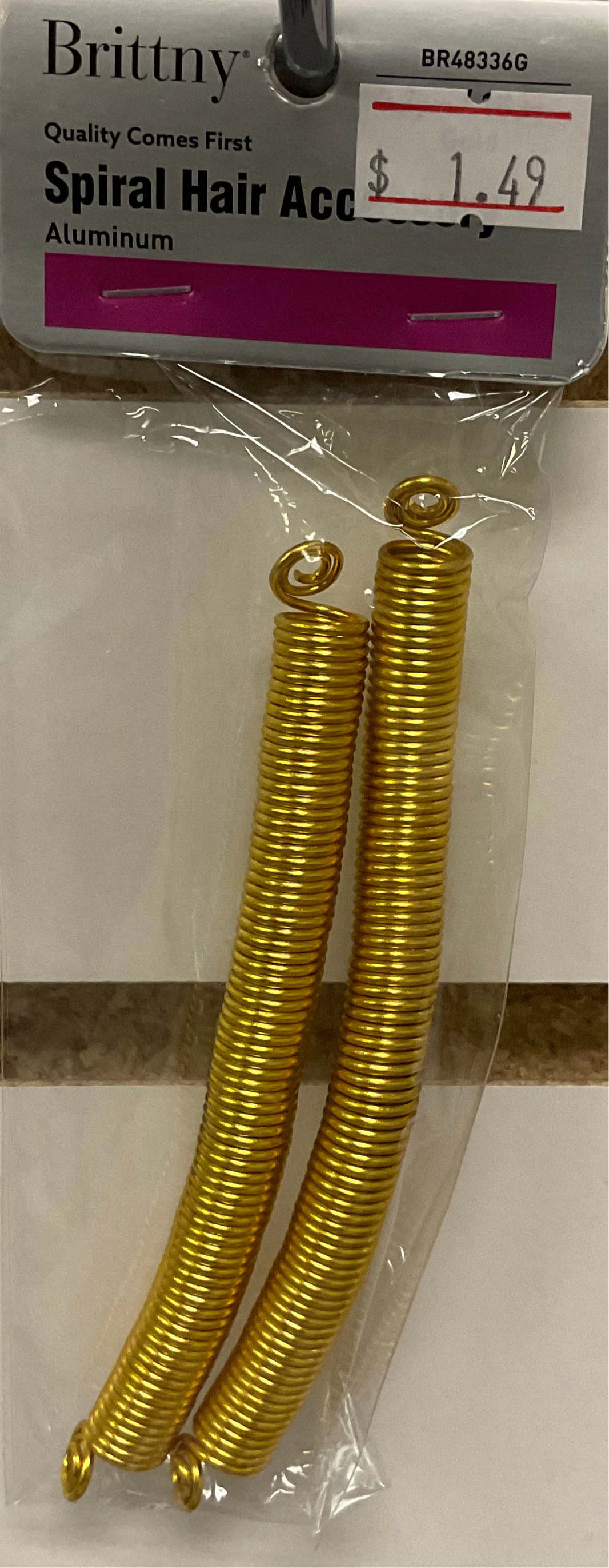 Brittany Spiral Hair Accessory (Aluminum Coil)
