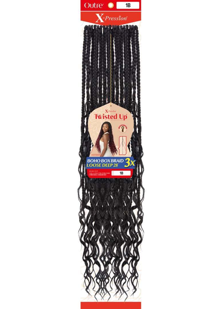 Outre – Twisted Up – Boho Box Braid Loose Deep 28″