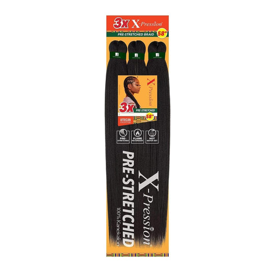 58" Sensationnel 3X X-Pression Pre-Stretched Ultra Braid