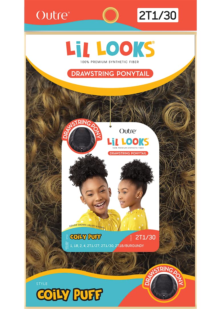 Lil Looks – Drawstring Ponytail – Coily Puff 8″