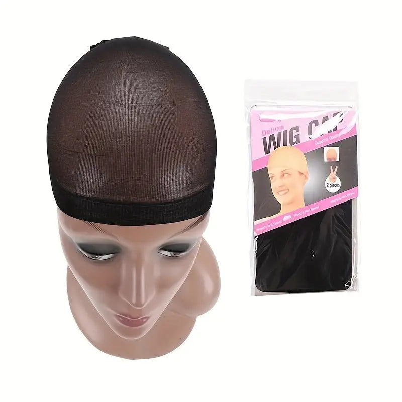 Wig Caps For Women Soft And Stretchy Nylon- 2pcs