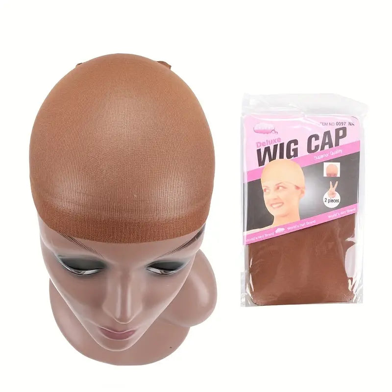 Wig Caps For Women Soft And Stretchy Nylon- 2pcs