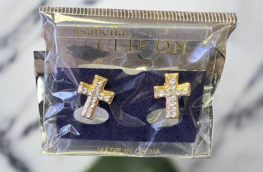 Cross Clip-On Earrings