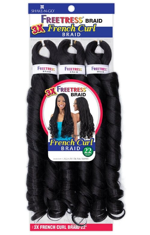 FREETRESS 3X FRENCH CURL BRAID 22"