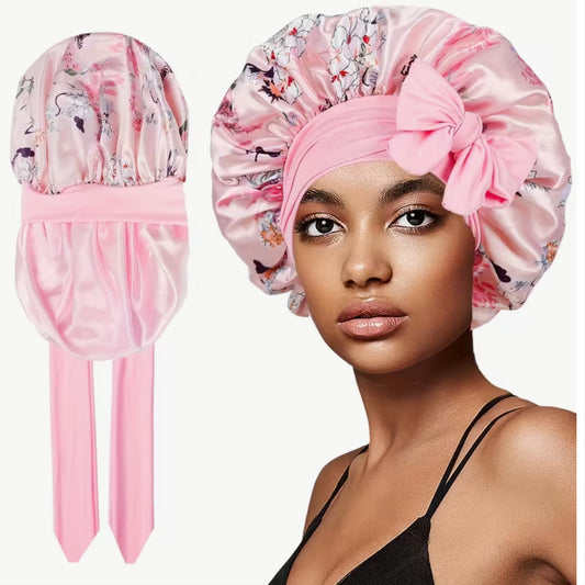 Radiance Floral Satin Bonnet