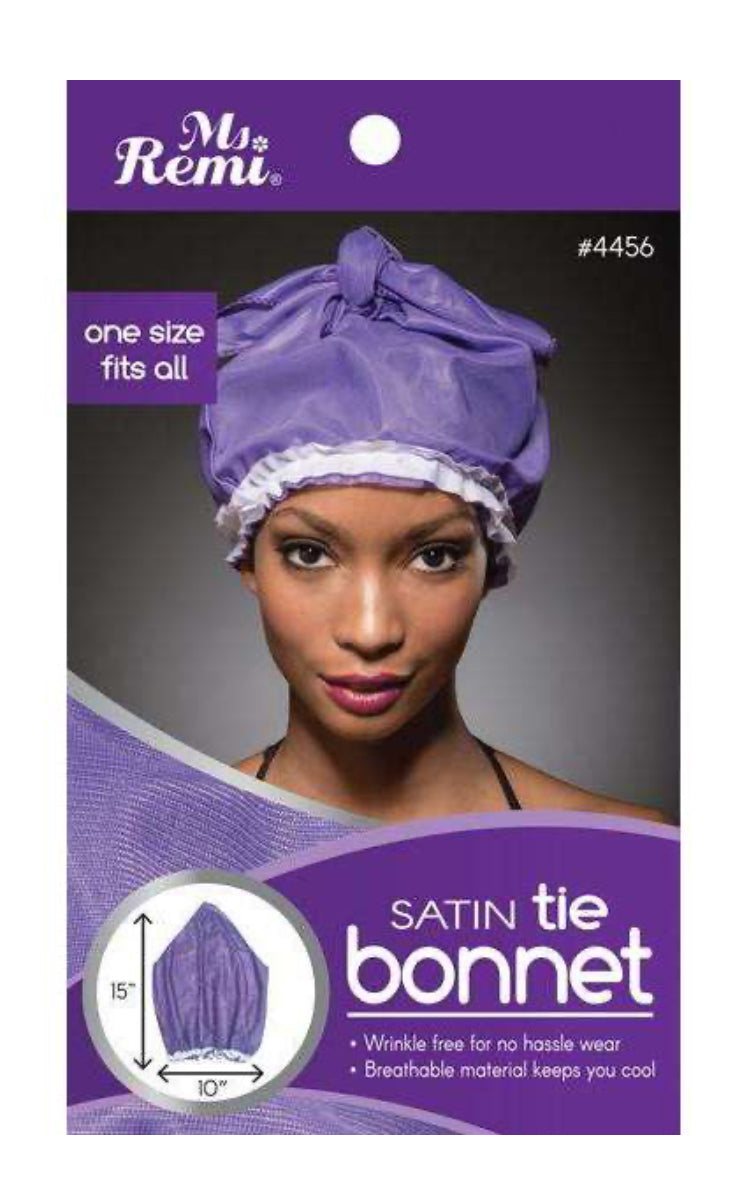 Ms Remi Satin Tie Bonnet #4456