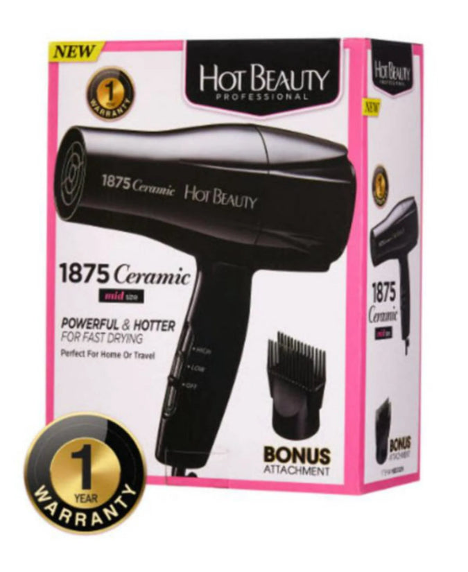 Hot Beauty 1875 Ceramic Blow Dryer