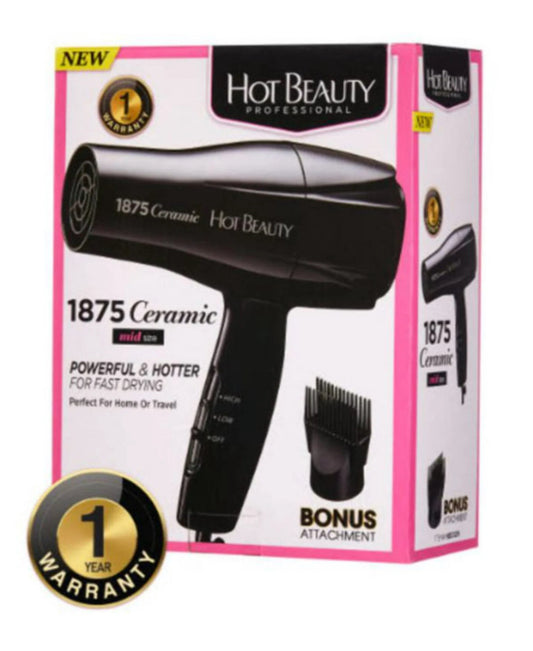 Hot Beauty 1875 Ceramic Blow Dryer