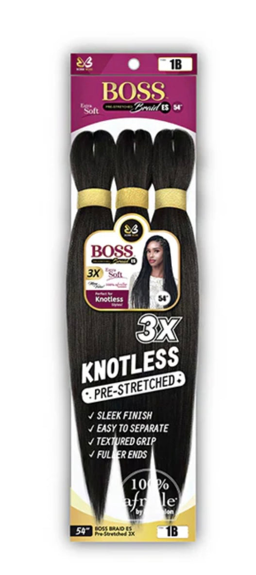 54” Bobbi Boss Knotless Pre Stretched Braid Hair