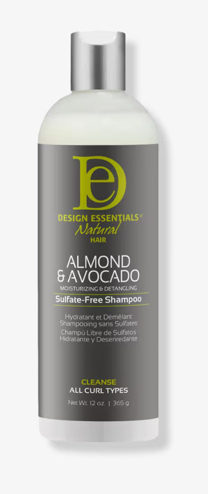 Design Essentials Almond & Avocado Detangling Sulfate Free Shampoo (6 oz)