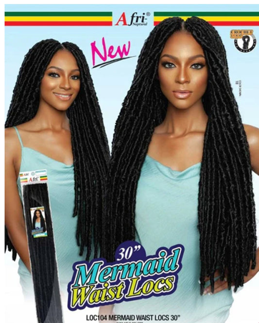 Afro Mermaid Waist Locs 30”