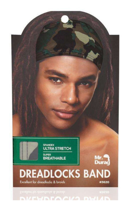 Mr. Durag Dreadlocks Band Camo Pattern Assorted Colors
