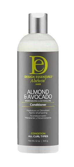 Design Essentials Natural Almond & Avocado Moisturizing & Detangling Conditioner, 6oz