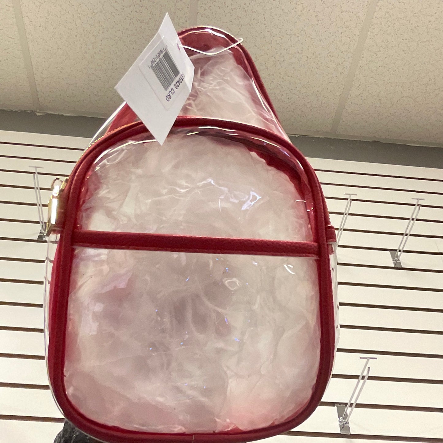 Clear Sling Bag - Red