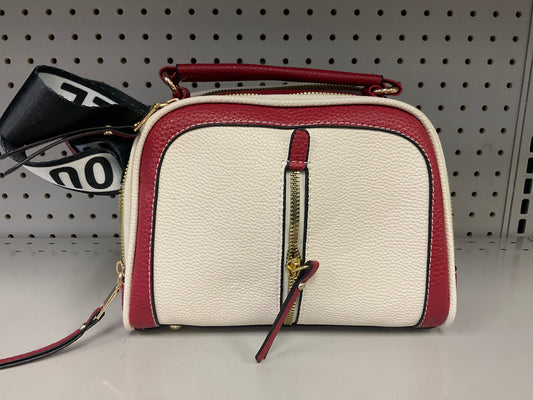 Red Color Contrast Handbag Purse